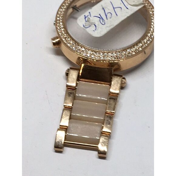 Authentic Fossil Watch Bracelet Parts Links Case Band 18mm Rose Gold/Pink A652 - Picture 4 of 9